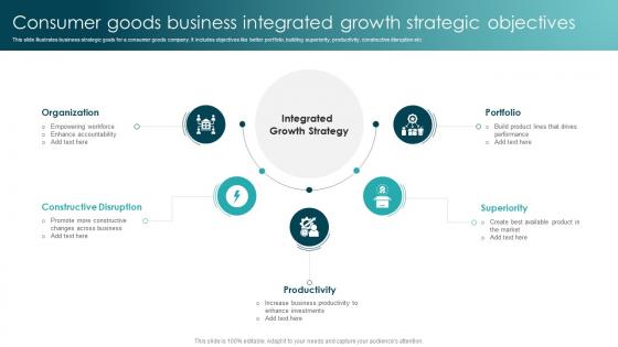 Consumer Goods Business Integrated Growth Strategic Objectives