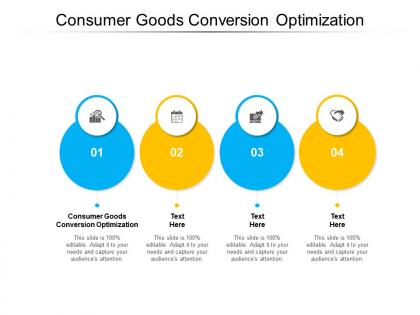 Consumer goods conversion optimization ppt powerpoint presentation infographic template cpb