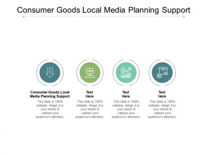 Consumer goods local media planning support ppt powerpoint presentation cpb