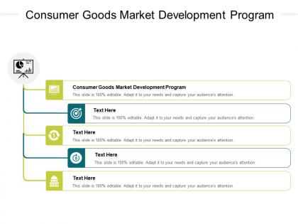 Consumer goods market development program ppt powerpoint presentation inspiration designs cpb