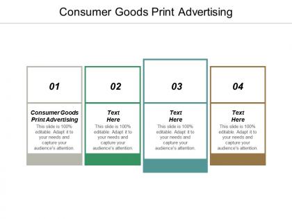 Consumer goods print advertising ppt powerpoint presentation ideas example topics cpb