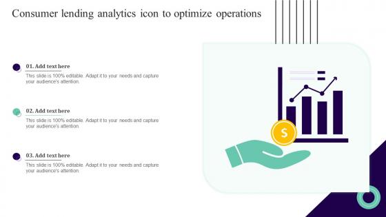 Consumer Lending Analytics Icon To Optimize Operations