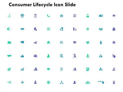 Consumer lifecycle icon slide management ppt powerpoint presentation file model