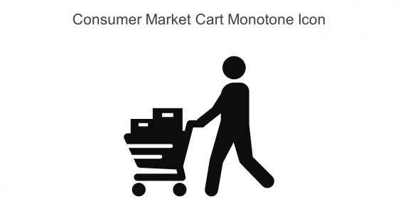 Consumer Market Cart Monotone Icon In Powerpoint Pptx Png And Editable Eps Format