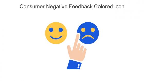Consumer Negative Feedback Colored Icon In Powerpoint Pptx Png And Editable Eps Format