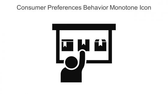 Consumer Preferences Behavior Monotone Icon In Powerpoint Pptx Png And Editable Eps Format