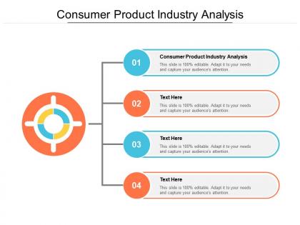 Consumer product industry analysis ppt powerpoint presentation tutorials cpb