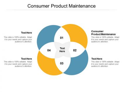 Consumer product maintenance ppt powerpoint presentation infographic template vector cpb