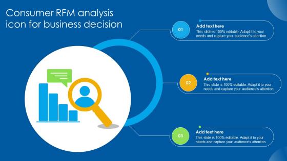 Consumer RFM Analysis Icon For Business Decision