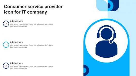 Consumer Service Provider Icon For IT Company