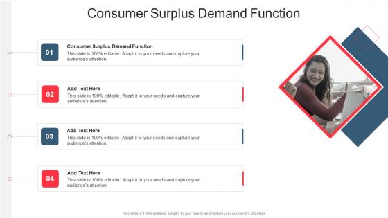 Consumer Surplus Demand Function In Powerpoint And Google Slides Cpb