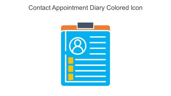 Contact Appointment Diary Colored Icon In Powerpoint Pptx Png And Editable Eps Format