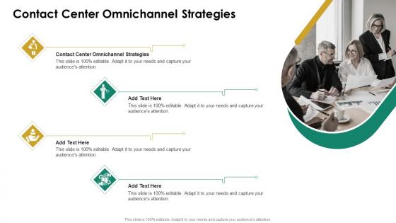Contact Center Omnichannel Strategies In Powerpoint And Google Slides Cpb