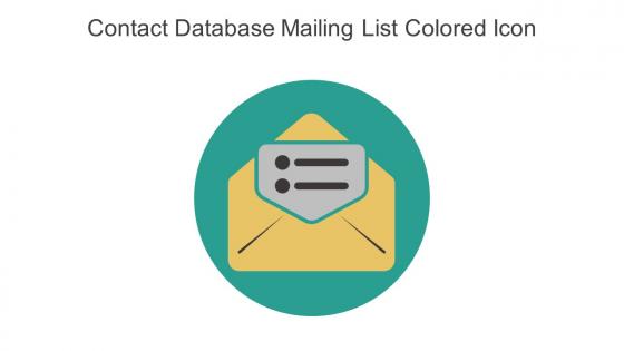 Contact Database Mailing List Colored Icon In Powerpoint Pptx Png And Editable Eps Format