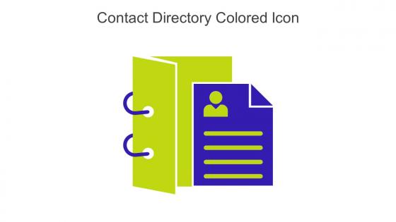 Contact Directory Colored Icon In Powerpoint Pptx Png And Editable Eps Format