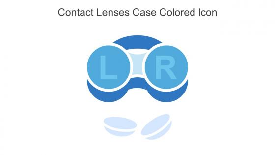 Contact Lenses Case Colored Icon In Powerpoint Pptx Png And Editable Eps Format