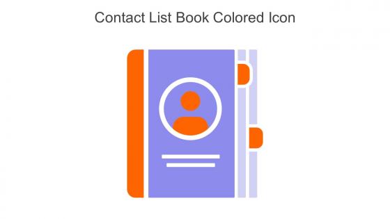 Contact List Book Colored Icon In Powerpoint Pptx Png And Editable Eps Format
