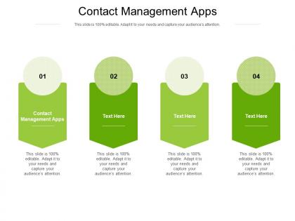 Contact management apps ppt powerpoint presentation infographic template cpb