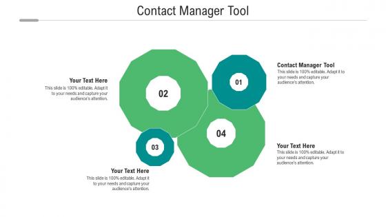 Contact manager tool ppt powerpoint presentation portfolio layout ideas cpb