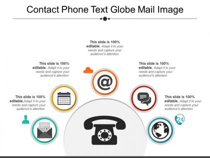 Contact phone text globe mail image