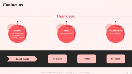 Contact Us Airbnb Company Profile Ppt Slides CP SS