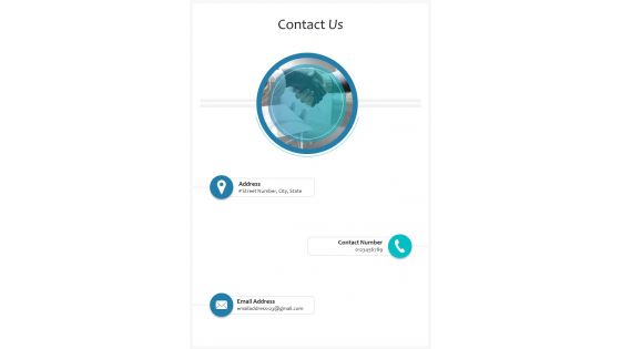 Contact Us Business Proposal Template One Pager Sample Example Document
