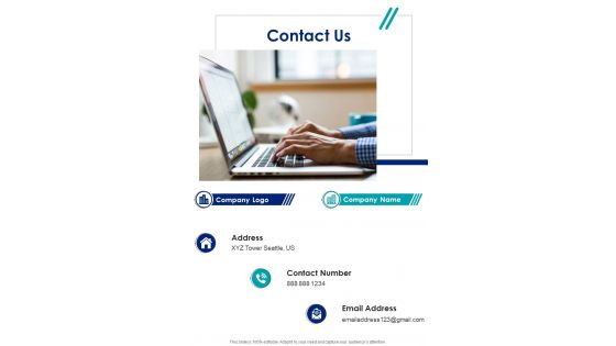 Contact Us Corporate Retreat Proposal Template One Pager Sample Example Document