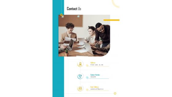 Contact Us Employees Training Proposal One Pager Sample Example Document