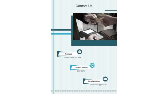 Contact Us Enterprise Software Proposal Template One Pager Sample Example Document