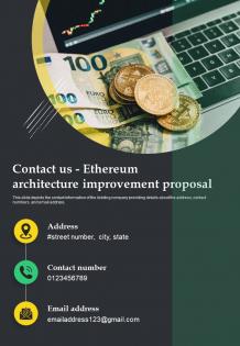 Contact Us Ethereum Architecture Improvement One Pager Sample Example Document