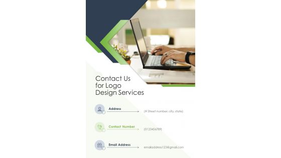 Contact Us For Logo Design Services One Pager Sample Example Document