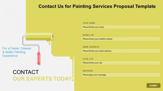 Contact us for painting services proposal template