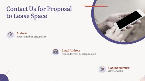 Contact us for proposal to lease space ppt powerpoint presentation show