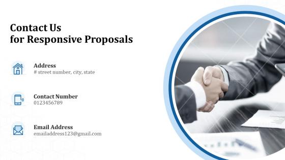 Contact us for responsive proposals ppt powerpoint presentation image