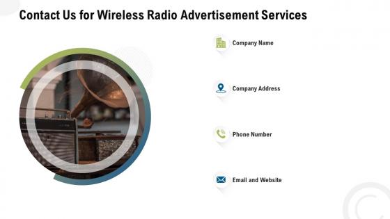 Contact us for wireless radio advertisement services ppt slides sample