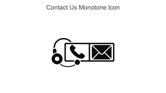 Contact Us Monotone Icon In Powerpoint Pptx Png And Editable Eps Format