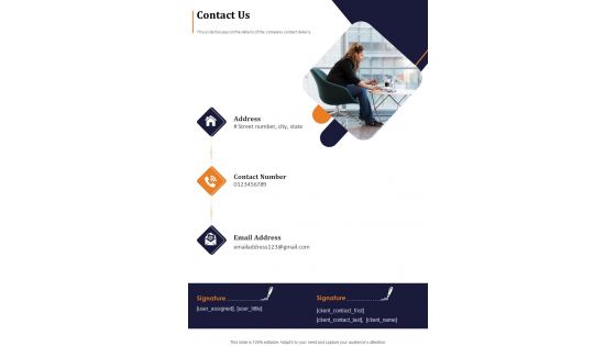 Contact Us Staff Augmentation Services One Pager Sample Example Document