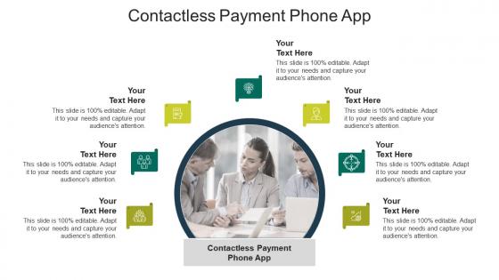 Contactless payment phone app ppt powerpoint presentation pictures graphics tutorials cpb