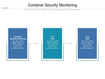 Container security monitoring ppt powerpoint presentation visual aids files cpb