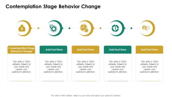 Contemplation Stage Behavior Change In Powerpoint And Google Slides Cpb