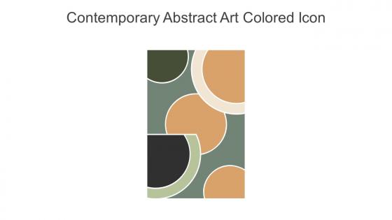 Contemporary Abstract Art Colored Icon In Powerpoint Pptx Png And Editable Eps Format