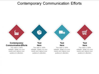 Contemporary communication efforts ppt powerpoint presentation outline examples cpb