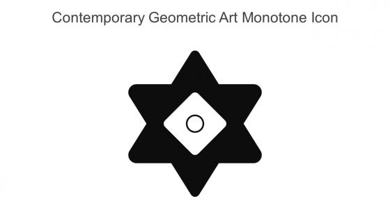 Contemporary Geometric Art Monotone Icon In Powerpoint Pptx Png And Editable Eps Format