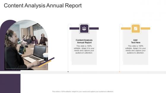 Content Analysis Annual Report In Powerpoint And Google Slides Cpb