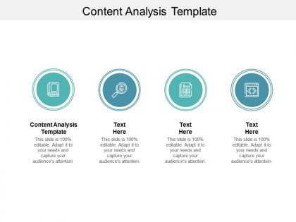 Content analysis template ppt powerpoint presentation icon cpb