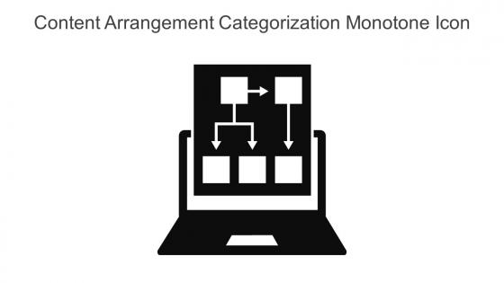 Content Arrangement Categorization Monotone Icon In Powerpoint Pptx Png And Editable Eps Format