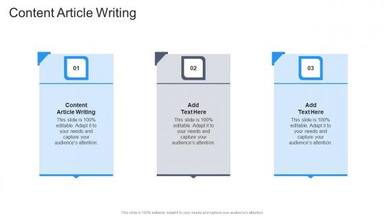 Content Article Writing In Powerpoint And Google Slides Cpb
