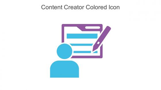 Content Creator Colored Icon In Powerpoint Pptx Png And Editable Eps Format
