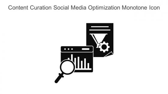 Content Curation Social Media Optimization Monotone Icon In Powerpoint Pptx Png And Editable Eps Format