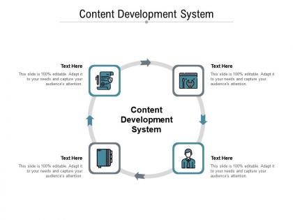 Content development system ppt powerpoint presentation professional graphics pictures cpb